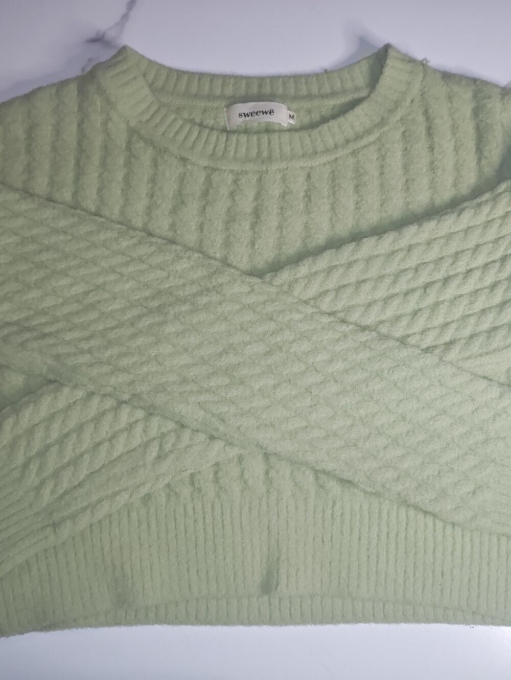 Soft Knit Women's Sweater - Light Green